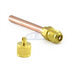 Service/Access Valve 1/4″ SAE *1/4″ OD *2.75″ Stem Core AC Refrigeration Kit Set