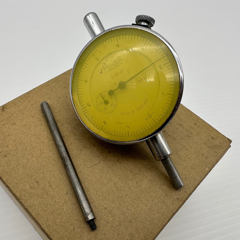 Vintage Mercer St Albans Type 42 Imperial DTI Dial Test Indicator Gauge .001″