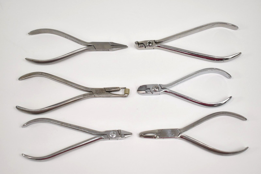 Orthodontic Dental Instruments Various Models & Styles 6 Stainless Pieces