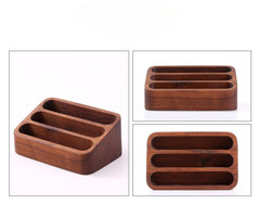1pcs Wooden Large Capacity Business Card Box Desktop Card Holder Storage Supply