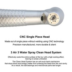 COXO Dental Fiber Optic Handpiece High Speed For W/H Roto Quick Coupler 6 Holes