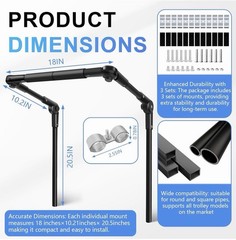 3rd Gen Wagon Push Handle – Adjustable for Round Metal Frames Fits Sekey Wagons