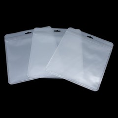 White Clear Plastic Package for Zip Retail Bags Lock Reclosable Hang Hole Pouch