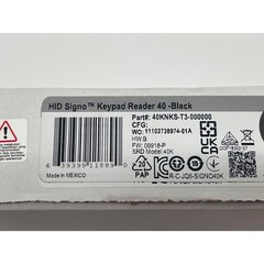HID Signo Keypad Reader 40 Access Control Black New 40KNKS-T3-000000