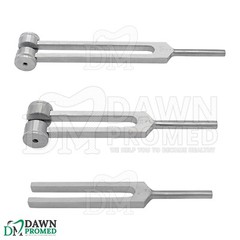 3 Pcs C128 C256 C512 Tuning Fork Set ENT Surgical Medical Instruments