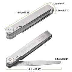 Spurtar 32 Blade Feeler Gauge Set 0.001-0.04in Metric SAE Tapered Stainless