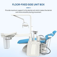 TJ2688-F6 Dental Unit Chair Computer Control DC Motor Doctor Stool Hard Leather