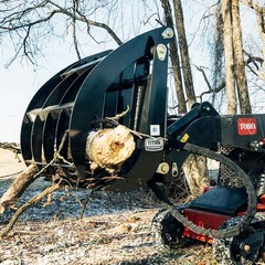 Titan 34″ Clamshell Root Grapple Rake Attachment Fits Mini Skid Steer