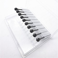 10Pcs Dental Lab Polishing Bur Drills Tungsten Steel Carbide Burs Burrs 2.35MM D