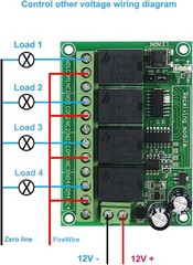 12V 4 Channels 433Mhz Wireless Remote Control Switch with Industrial watterpr…