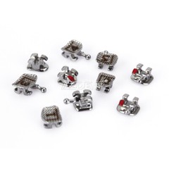 AZDENT Dental Orthodontic Bracket Braces Mini Roth/MBT .022 Hooks 345 Laser Mark