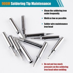 10 Pcs 900M Soldering Iron Tips, Lead Free for HAKKO, Atten, Quick, Aoyue, Yihua