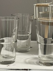 8 Vintage Libbey DuraTuff Endeavor Glasses, Stackable Heavy Duty Tumblers