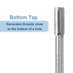 Hand Bottom Tap 1/2-12 UNS 2B Bottoming Style Screw Tapping Threading Tool