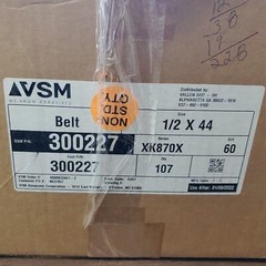 1/2″ x 44″ Sanding Belts 60 Grit VSM XK870X Ceramic Grain Pack of 20