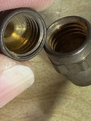 65 Pcs- Plumbing Tube Coupling 3/8 Brass – unsure nut 3/16 copper alloy