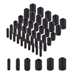 Rubber End Caps 60pcs Flexible Screw Thread Protector Caps Bolt Cover