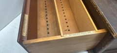 McCaskey Register Co. Antique Hotel Registry Roll Top File Chest