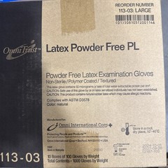 Ommi Trust Latex Power Free PL Non Sterile / Polymer Coated / Texture