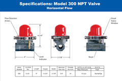 Earthquake Gas Shut-Off Valve Horizontal 300NPT Series 3/4″ 7PSI Pacific Seismic