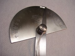Protractor, No 18 General Hardware Mfg. Co., New York, USA, Stainless Steel Tool