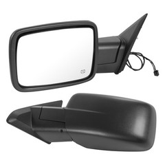 Left Driver Side Door Mirror Heated Power Glass Manual Folding (6Pins) | Comp…