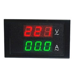 AC 80-450V LCD Dual Display Digital AC Voltmeter Ammeter Voltage Amp Gauge Panel