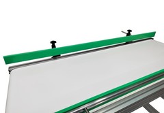 59×19.7in PU Belt Conveyor Machine Food Inclined Conveyor110V 120W Highly Adjust