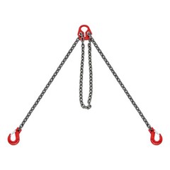 5/16 In (8mm) G80 Adjustable Chain Sling 10ft 5T Grab Hooks