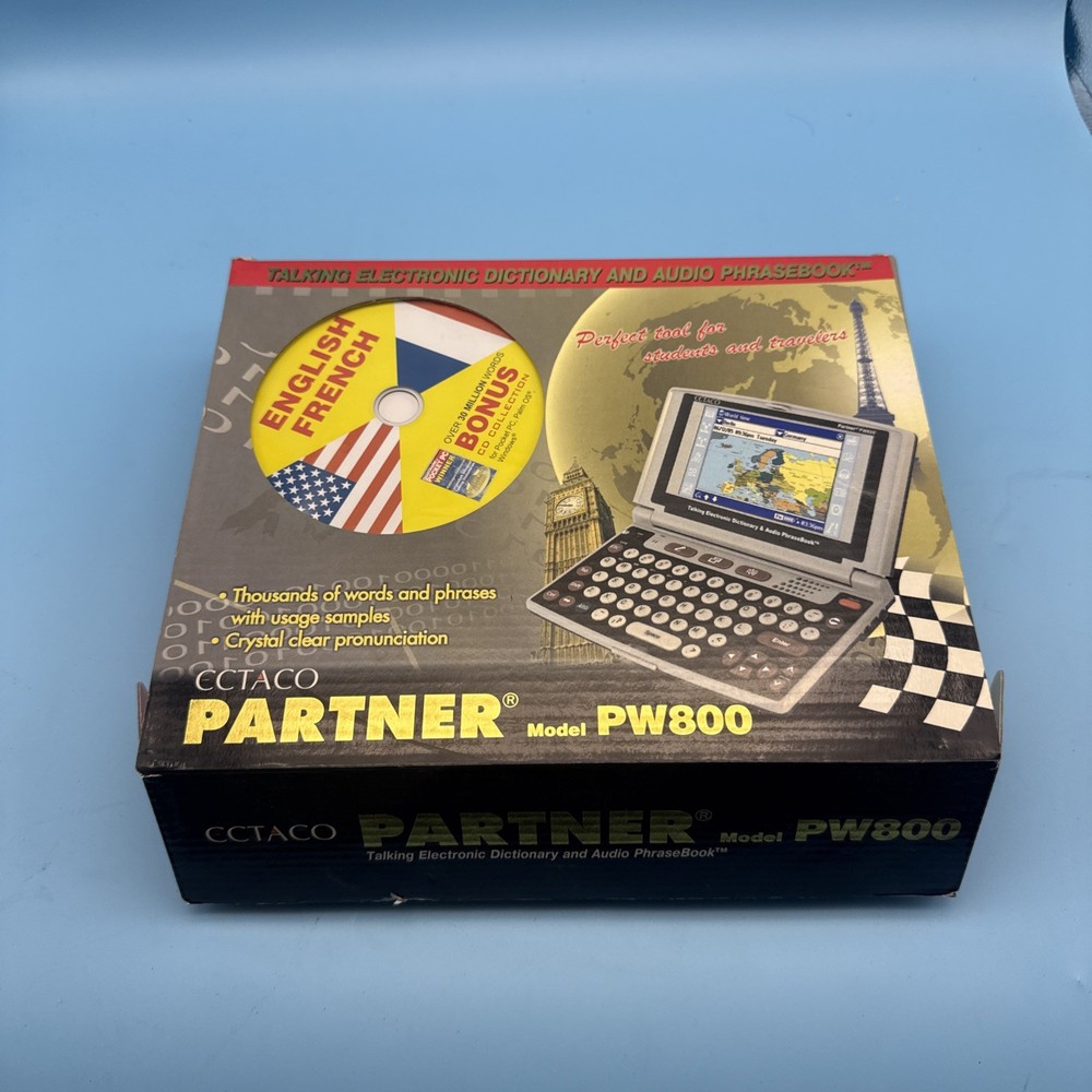 ECTACO PARTNER PW800 ENGLISH French Talking Dictionary & Audio Phrasebook Tutor