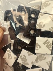 elecDirect MPNY-7500C Adhesive Backed Cable Ties 3/4″ x 3/4″ 50pcs 3M
