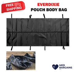 Ever Dixie Disposable Disaster Pouch Body Bag Stretcher Combo 8 Handles – Black