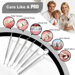 Dental Tools Dental Pick For Teeth Cleaning Stainless Steel Hygiene Kit Perfect