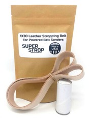 1×30 in. Leather Honing Belt SUPER STROP fits 1×30 Belt Sanders Razor Sharp Edge
