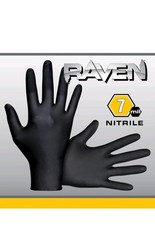 Safety 66519 Raven -Nitrile Disposable Glove, X-Large, 7 mil Thick (Pack of 100)