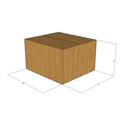15 10x9x6 Kraft Brown Corrugated Shipping Boxes 32 ECT Single-Wall New