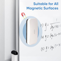 VUSIGN Magnetic Dry Erase White Board Eraser- 2 Pack, Glass Whiteboard Eraser fo