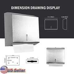 Wall Mount Paper Towel Dispenser Commercial Grade Stainless Steel Touchless