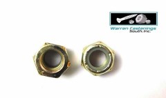 5/8-18 fine Thread Grade 8 Nylon Insert Hex Lock Stop Nut Yellow Zinc 100pc
