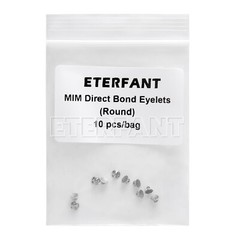 10PCs ETERFANT Dental Ortho Lingual Button Bondable MIM Direct Eyelet Round Base