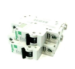 2 NEW SCHNEIDER ELECTRIC C60N C2A CIRCUIT BREAKERS 240V 60947-2 C60NC2A