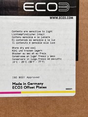 ECO3 Eclipse PRO 20 CTP Thermal Offset Printing Plates 589x441mm 75 Ct A1CUQ