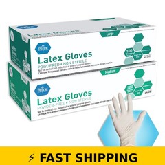 MedPride Nitrile Gloves Powder-Free, Large, Black, 100-Pack