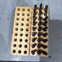 🔥Young Bros. Steel Stamps Right Hand Heavy Duty 1/16″ Letters 27pc Vintage🇺🇸