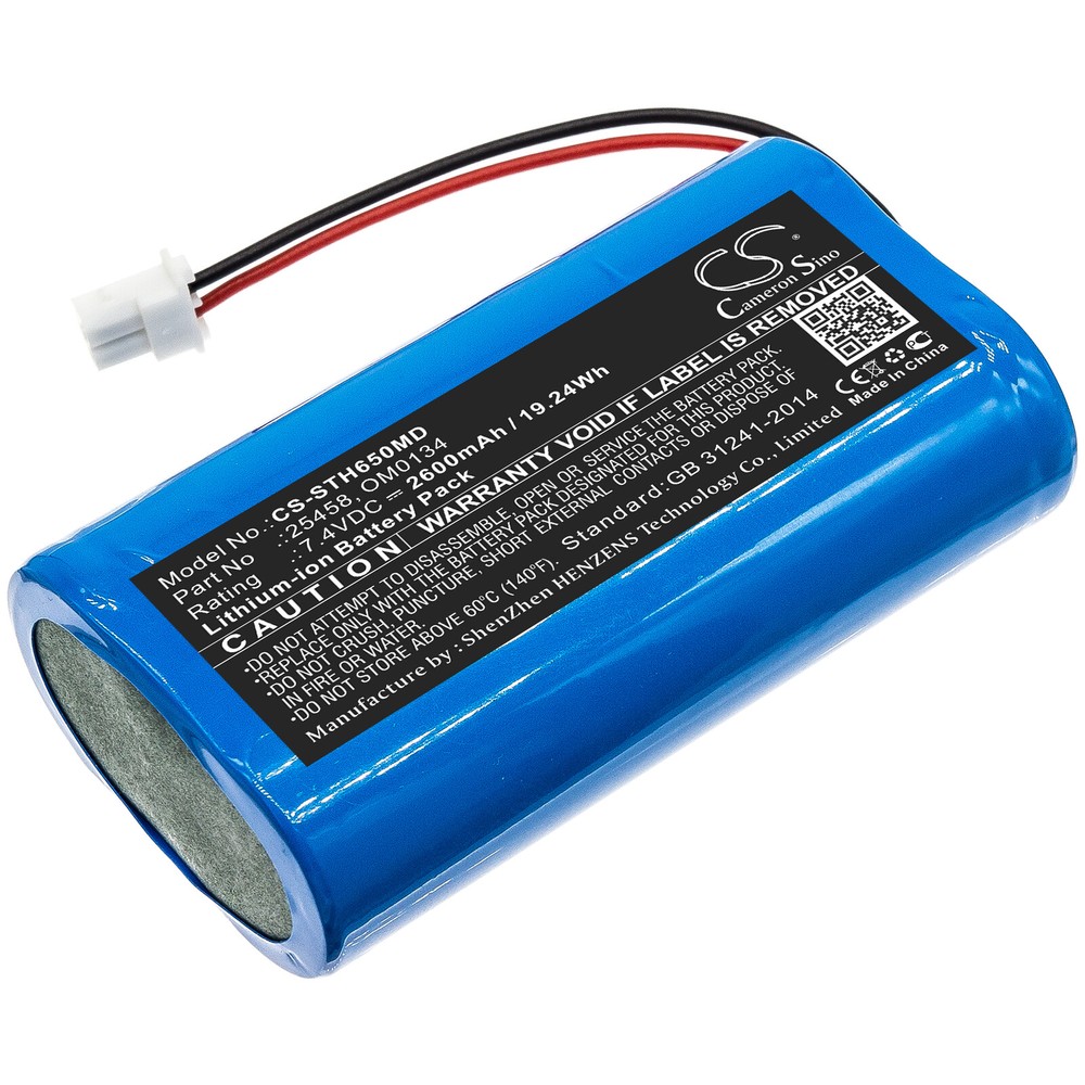 2600mAh Battery for SurgiTel Eclipse EHL65,EHL-65,Odyssey Analog,25458,OM0134