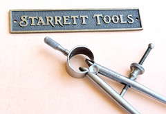STARRETT No.277 Spring-Type Dividers with Round Legs; 4.0” Size & Capacity. USA