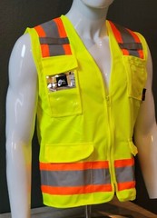 FX HIGH VISIBILITY Surveyor Two Tone Safety Vest Solid Fabric.