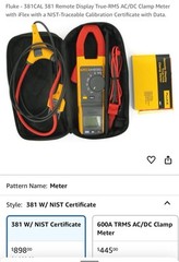 Fluke 381 Remote Display True RMS AC DC Clamp Meter CAT III, CAT IV