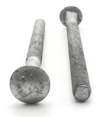 5/8-11 X 8 Carriage Bolts Galvanized 12 Pieces With Hex Nuts & Flat Washers