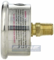 LIQUID FILLED PRESSURE GAUGE 0-160 PSI, 2″ FACE, 1/4″ BACK MOUNT